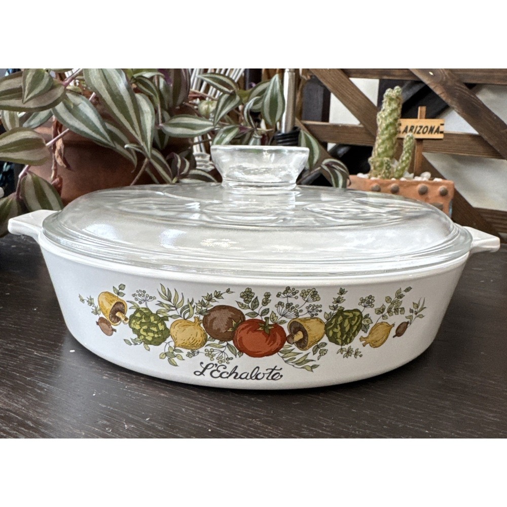 Corning Ware L'Echalote Bubble  Lid  B 1 B 1 Quart Bowl/ Casserole 8.1/2" W/Lid